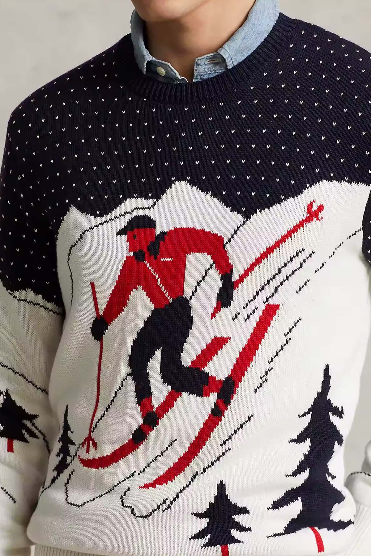 Polo Ralph Lauren Kayak Temalı Örgü Triko-Libas Trendy Fashion Store