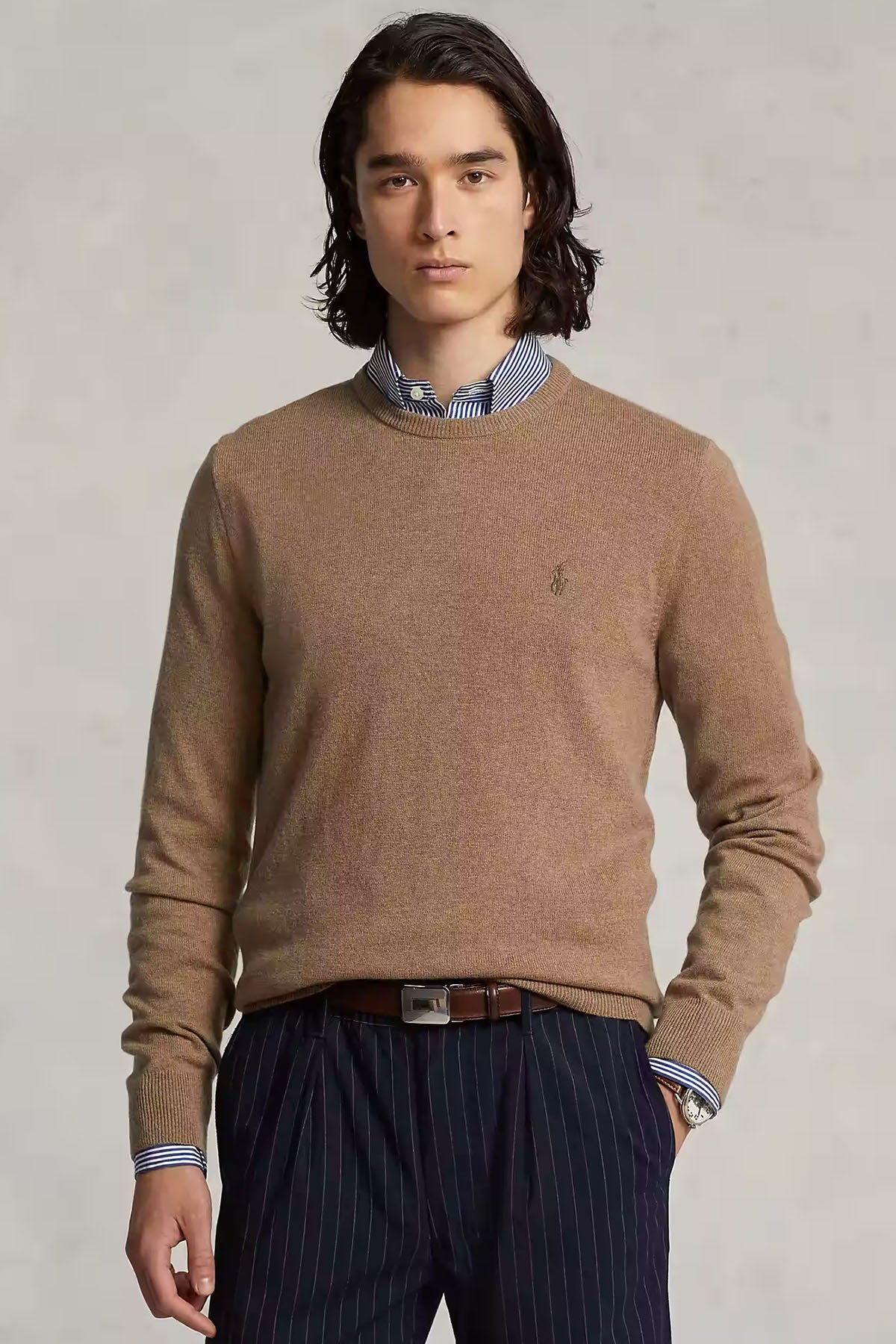 Polo Ralph Lauren Yuvarlak Yaka Yün Triko-Libas Trendy Fashion Store