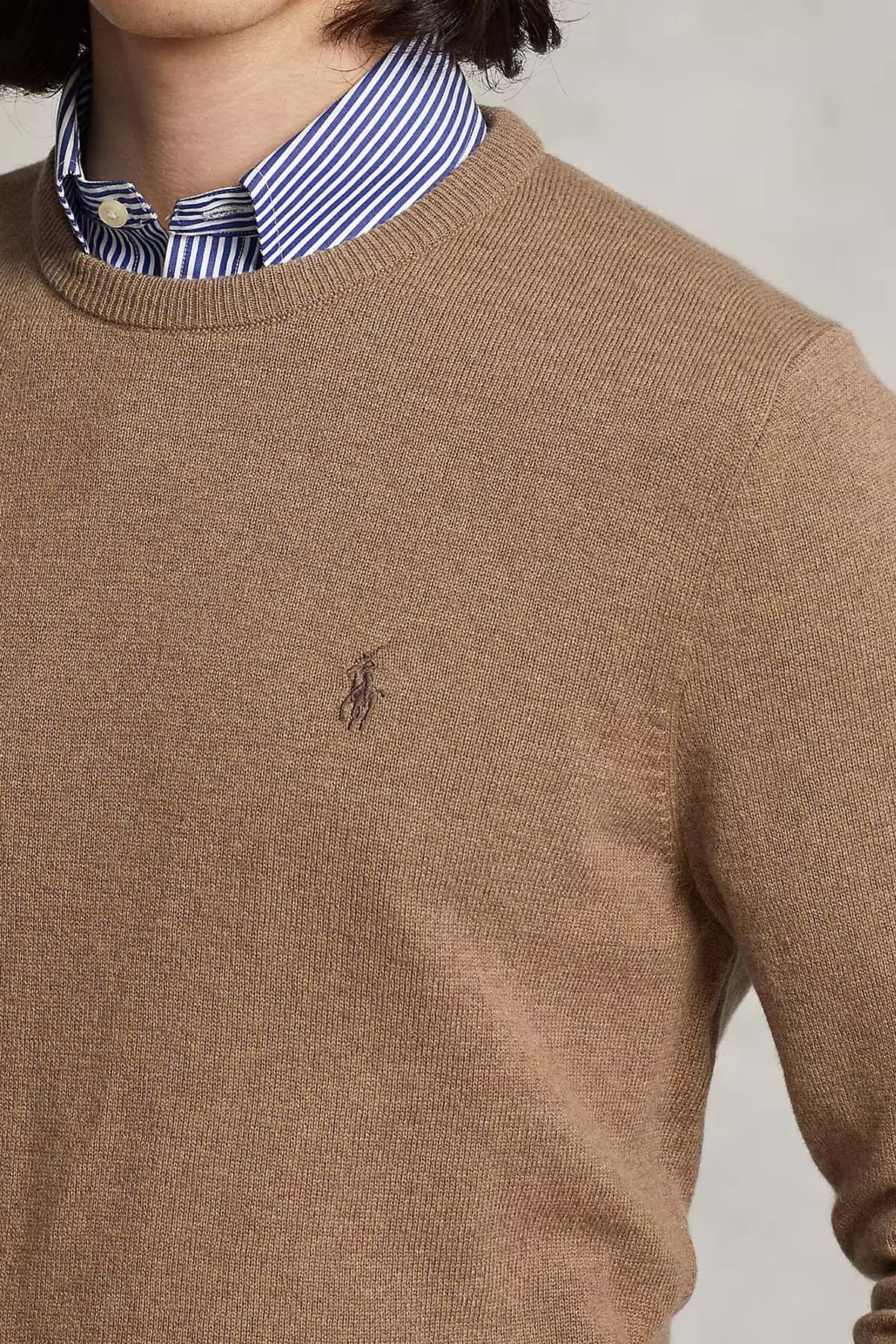 Polo Ralph Lauren Yuvarlak Yaka Yün Triko-Libas Trendy Fashion Store