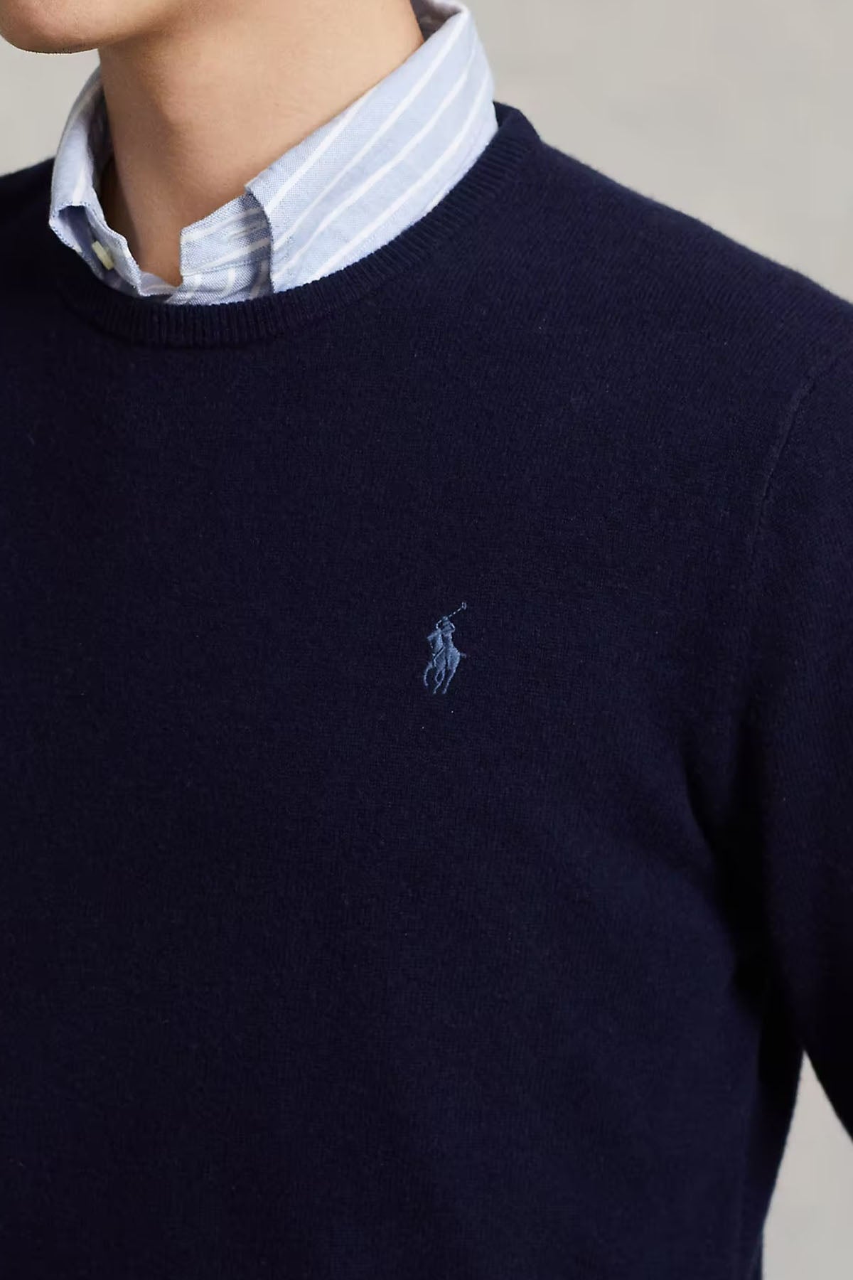 Polo Ralph Lauren Yuvarlak Yaka Yün Triko-Libas Trendy Fashion Store