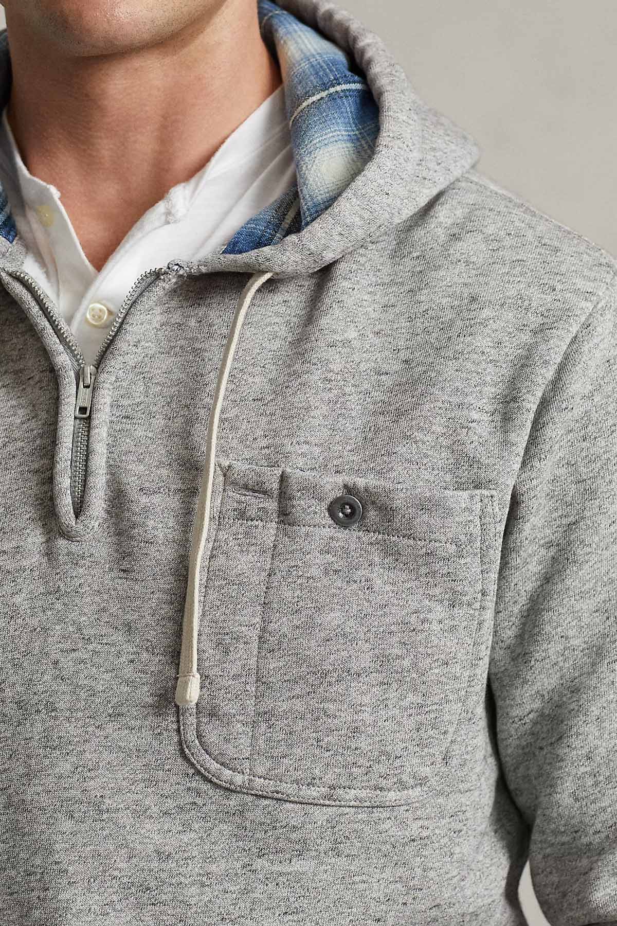 Polo Ralph Lauren Yarım Fermuarlı Kapüşonlu Sweatshirt-Libas Trendy Fashion Store