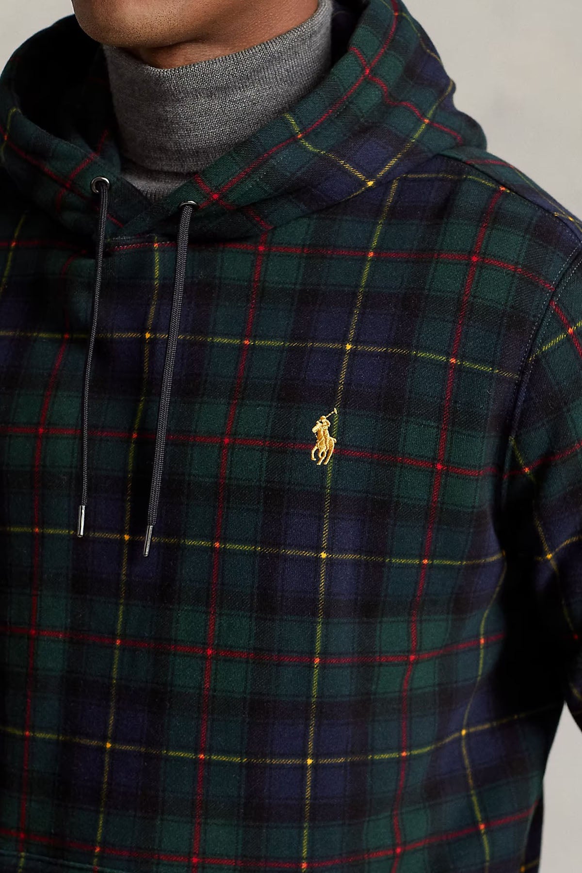 Polo Ralph Lauren Ekose Desenli Kapüşonlu Sweatshirt-Libas Trendy Fashion Store