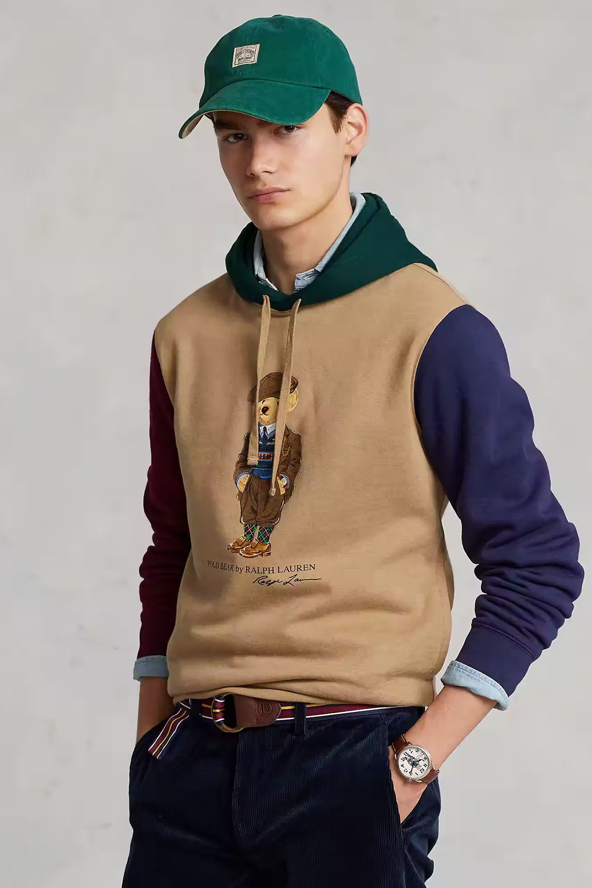 Polo Ralph Lauren Polo Bear Renk Bloklu Kapüşonlu Sweatshirt-Libas Trendy Fashion Store