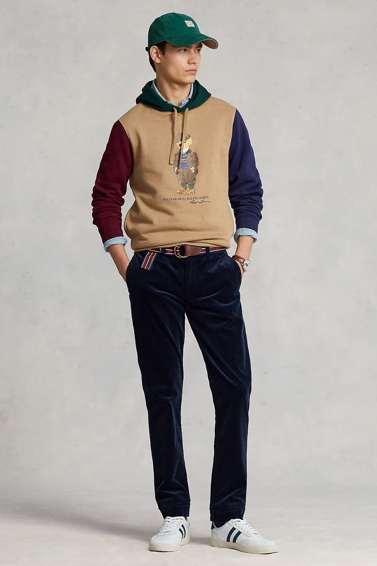 Polo Ralph Lauren Polo Bear Renk Bloklu Kapüşonlu Sweatshirt-Libas Trendy Fashion Store