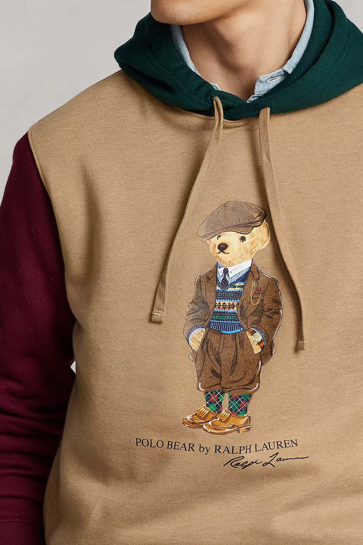 Polo Ralph Lauren Polo Bear Renk Bloklu Kapüşonlu Sweatshirt-Libas Trendy Fashion Store
