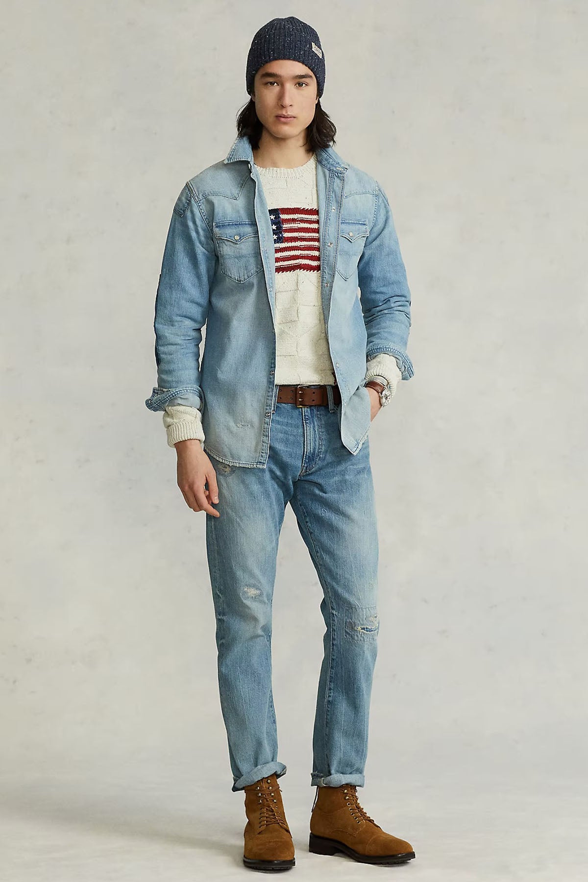 Polo Ralph Lauren Yıkamalı Denim Gömlek-Libas Trendy Fashion Store