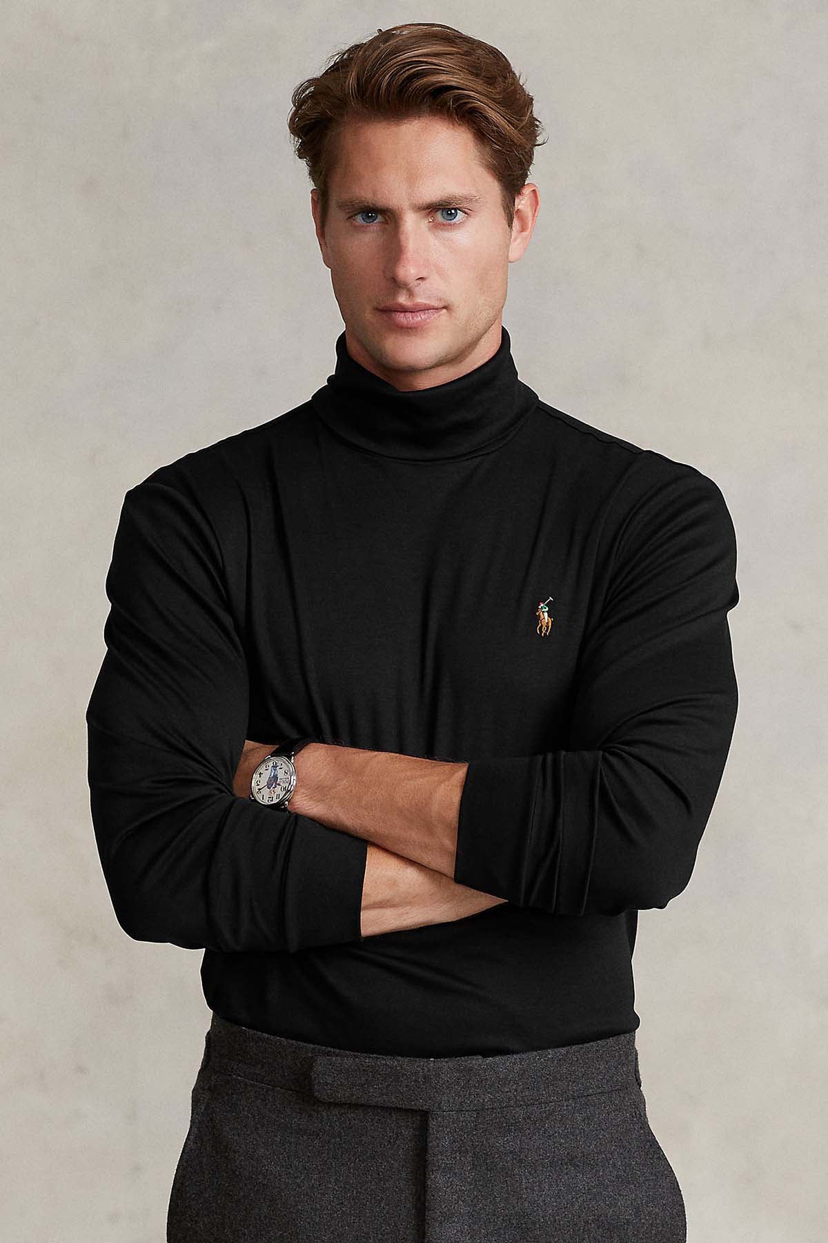 Polo Ralph Lauren Balıkçı Yaka Uzun Kollu İnce Sweatshirt-Libas Trendy Fashion Store