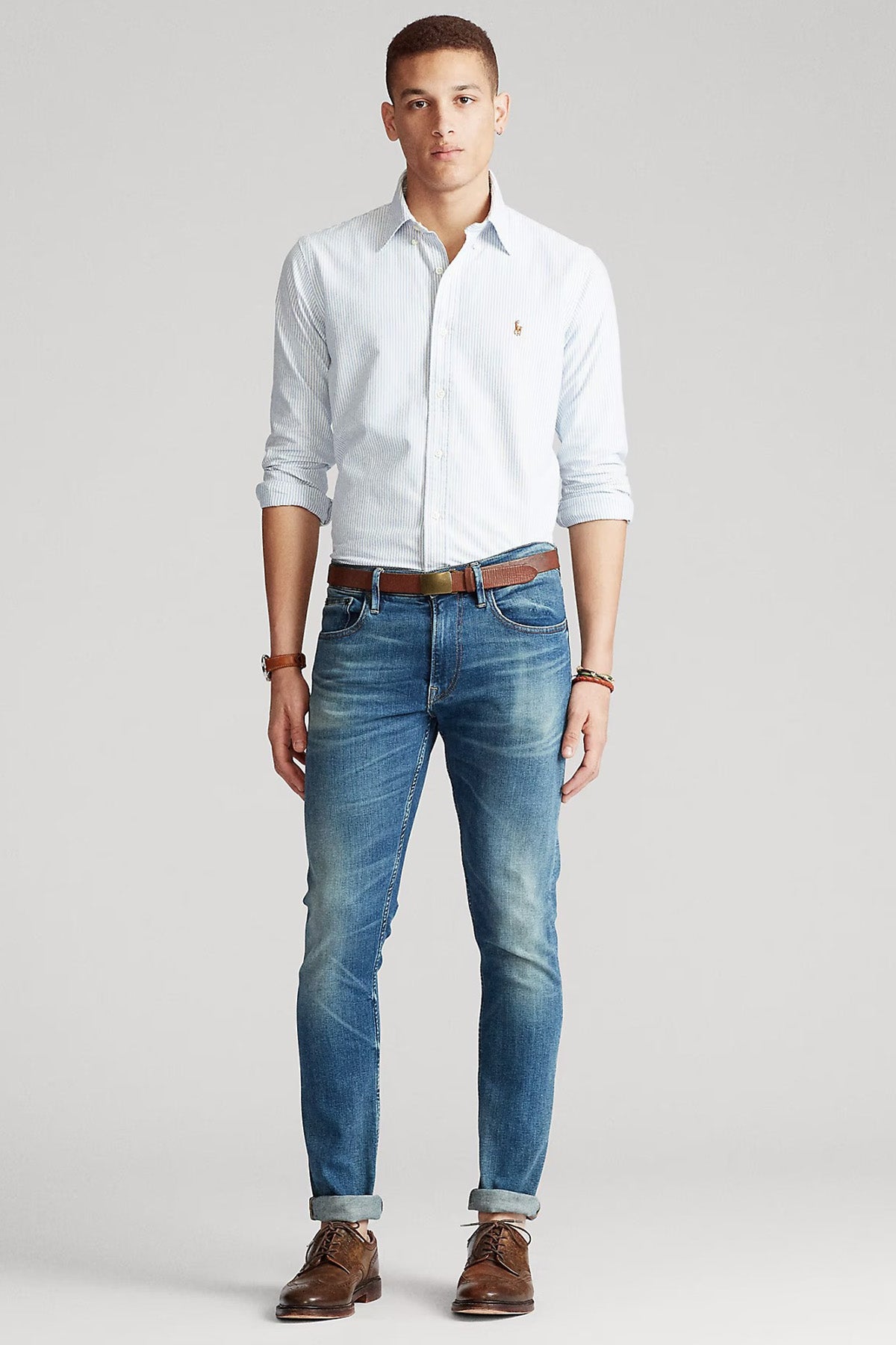 Polo Ralph Lauren Custom Fit Çizgili Oxford Gömlek-Libas Trendy Fashion Store