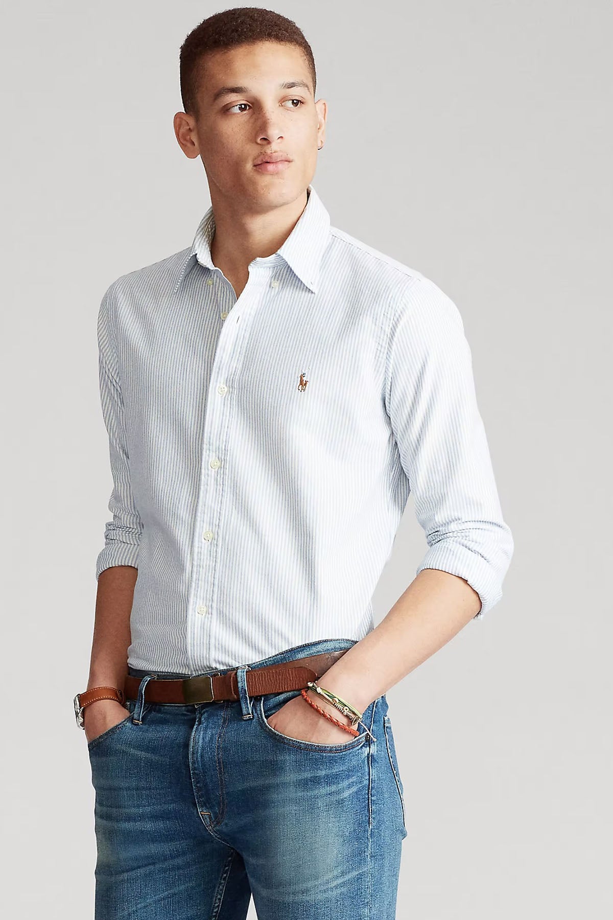 Polo Ralph Lauren Custom Fit Çizgili Oxford Gömlek-Libas Trendy Fashion Store