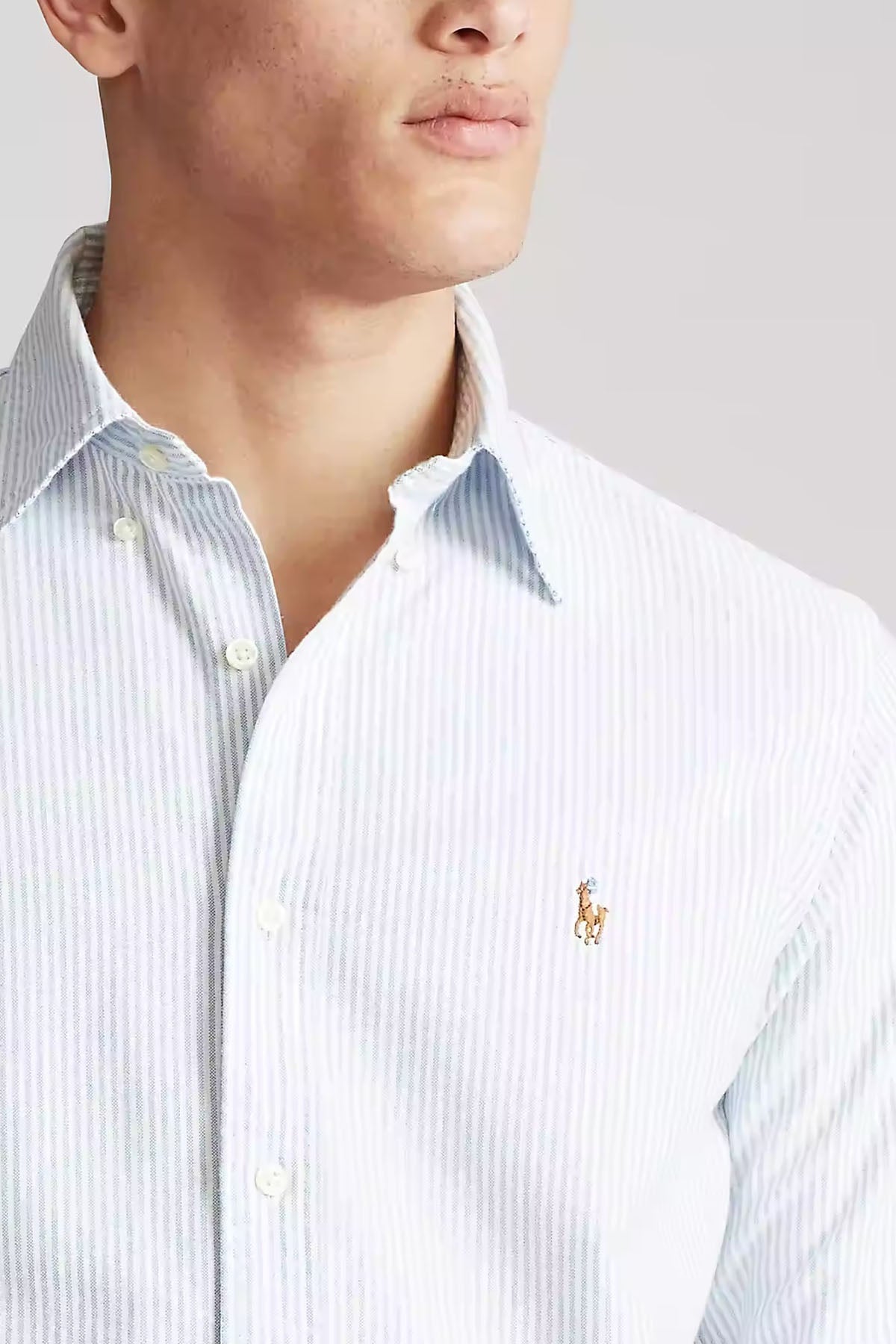 Polo Ralph Lauren Custom Fit Çizgili Oxford Gömlek-Libas Trendy Fashion Store