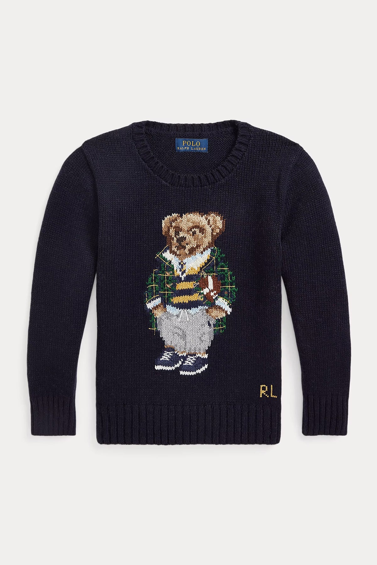 Polo Ralph Lauren Kids 5-7 Yaş Erkek Çocuk Örgü Polo Bear Triko-Libas Trendy Fashion Store
