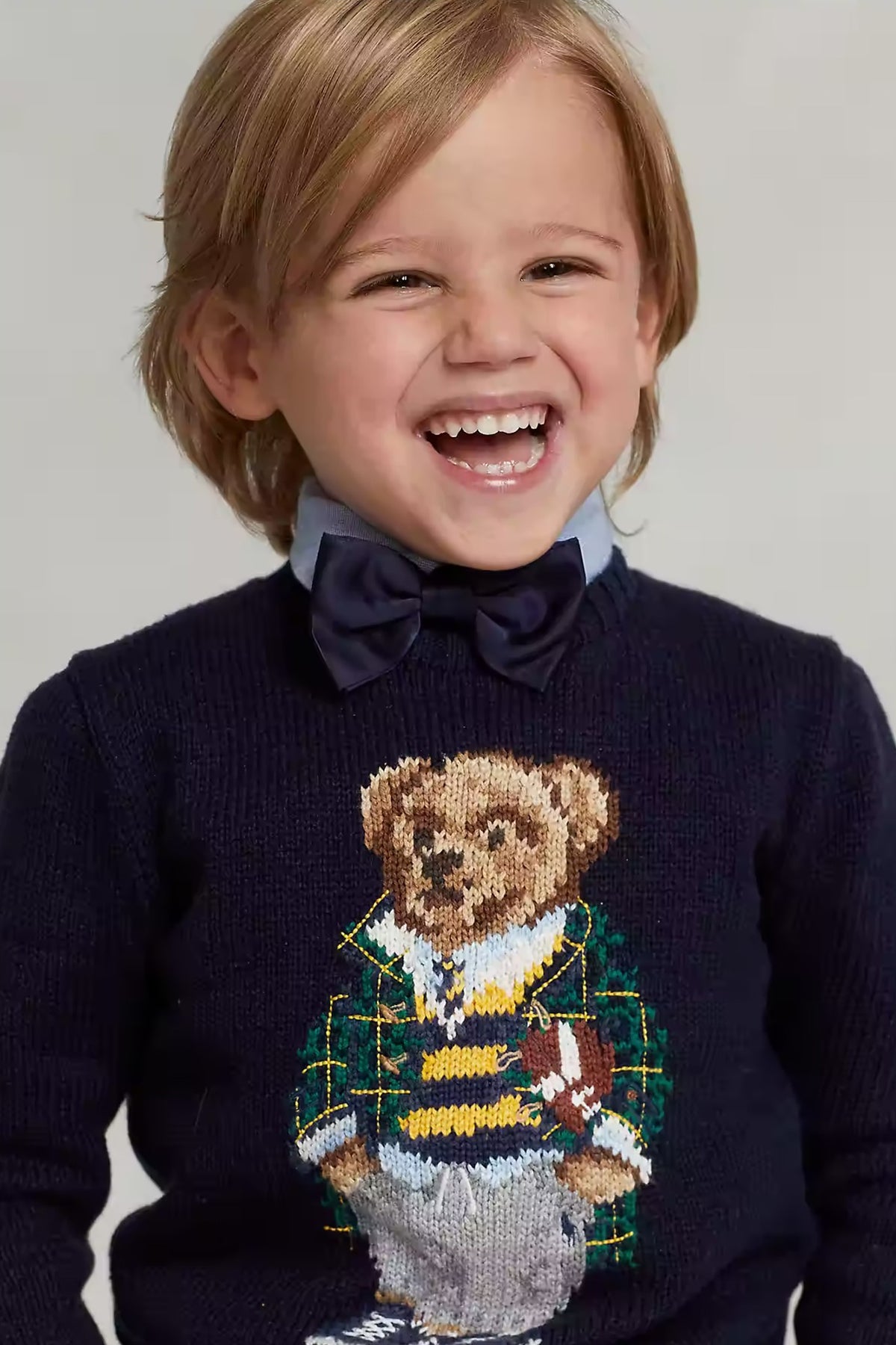 Polo Ralph Lauren Kids 5-7 Yaş Erkek Çocuk Örgü Polo Bear Triko-Libas Trendy Fashion Store