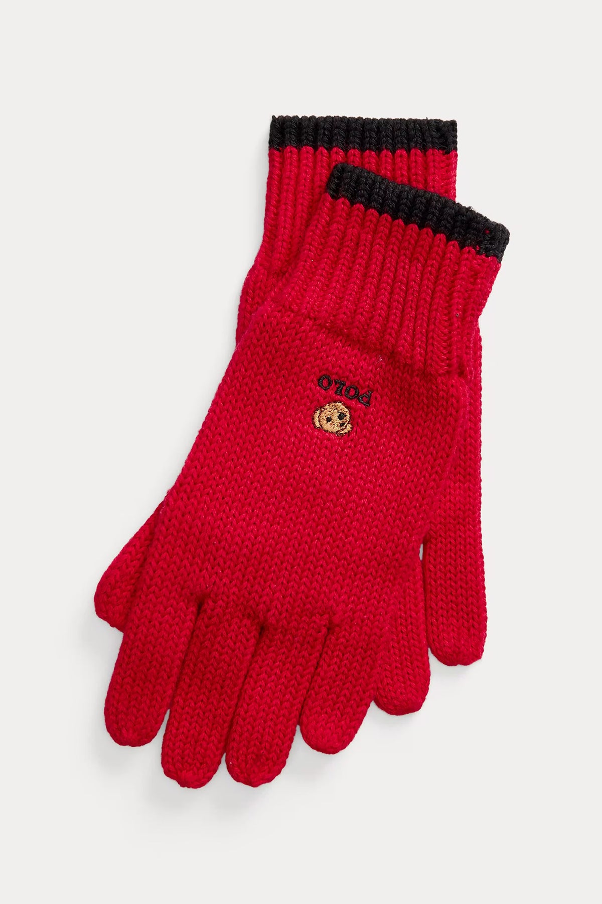 Polo Ralph Lauren Kids 4-7 Yaş Unisex Çocuk Yün Örgü Polo Bear Eldiven-Libas Trendy Fashion Store