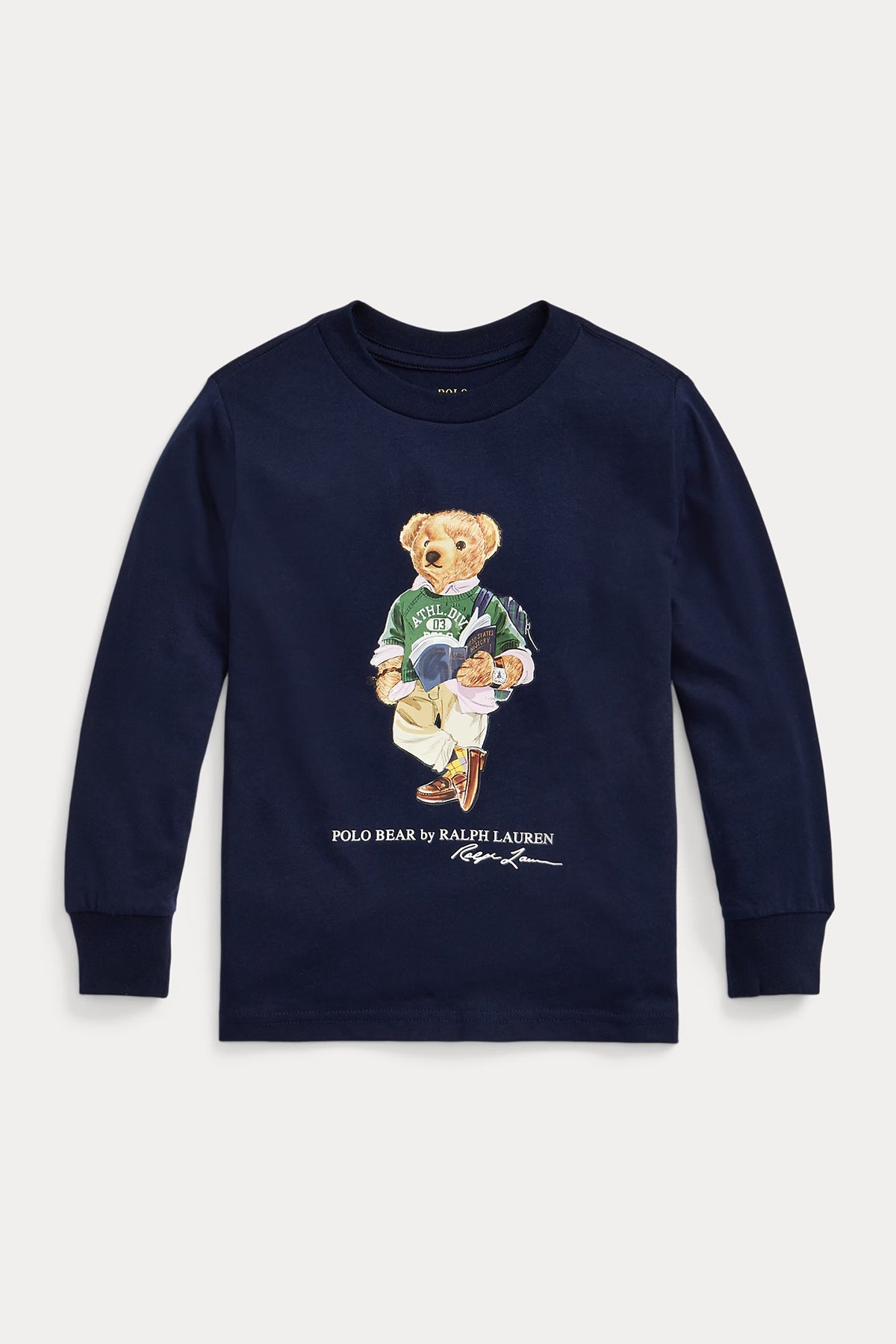 Polo Ralph Lauren Kids 2-4 Yaş Erkek Çocuk Uzun Kollu Polo Bear T-shirt-Libas Trendy Fashion Store