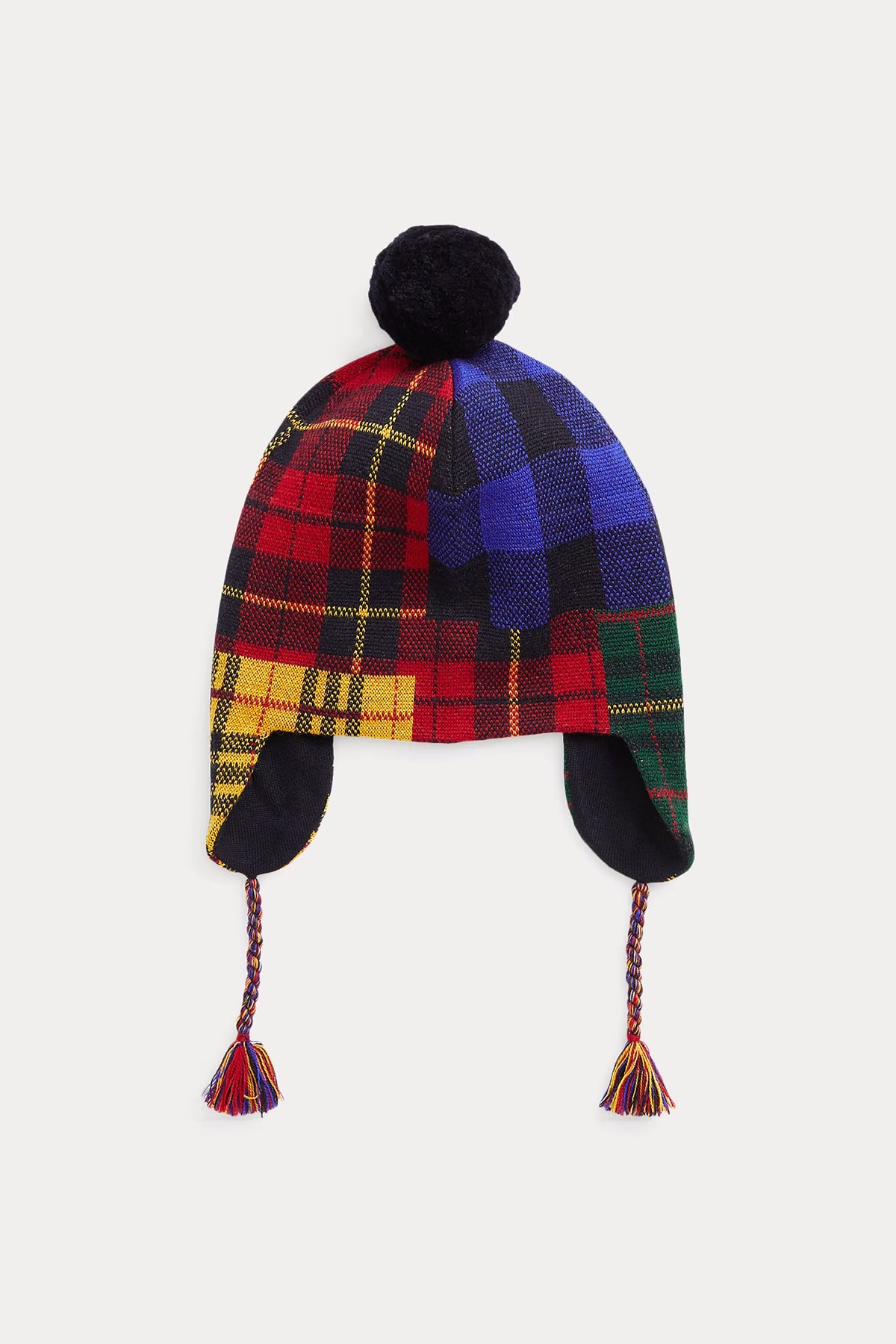 Polo Ralph Lauren Kids 4-6 Yaş Unisex Çocuk Ekose Desenli Yün Bere-Libas Trendy Fashion Store