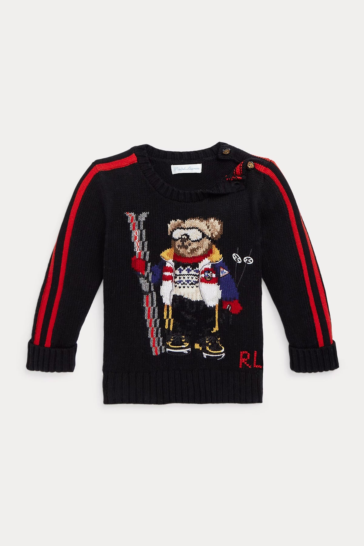 Polo Ralph Lauren Kids 24 Aylık Erkek Bebek Örgü Polo Bear Triko-Libas Trendy Fashion Store