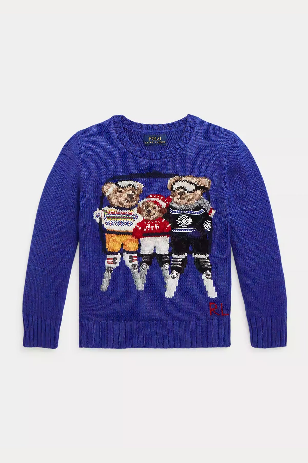 Polo Ralph Lauren Kids 3-4 Yaş Erkek Çocuk Örgü Polo Bear Triko-Libas Trendy Fashion Store