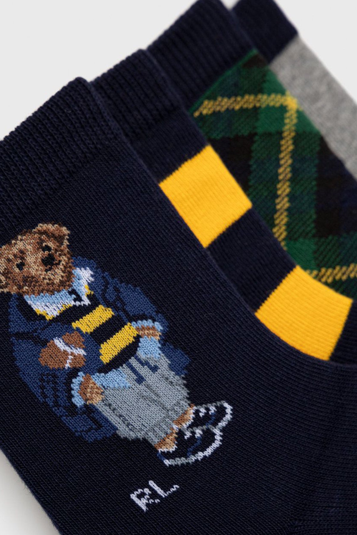 Polo Ralph Lauren Kids 4-7 Yaş Erkek Çocuk 4'lü Paket Polo Bear Çorap-Libas Trendy Fashion Store