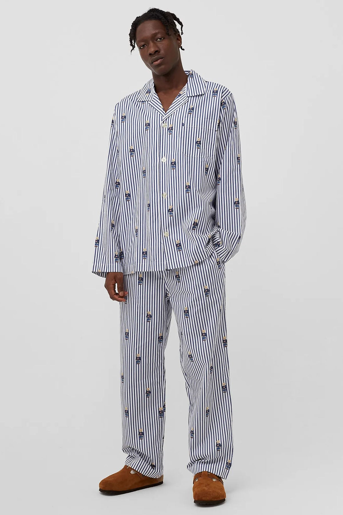 Polo Ralph Lauren Polo Bear Logolu Çizgili Pijama Takımı-Libas Trendy Fashion Store