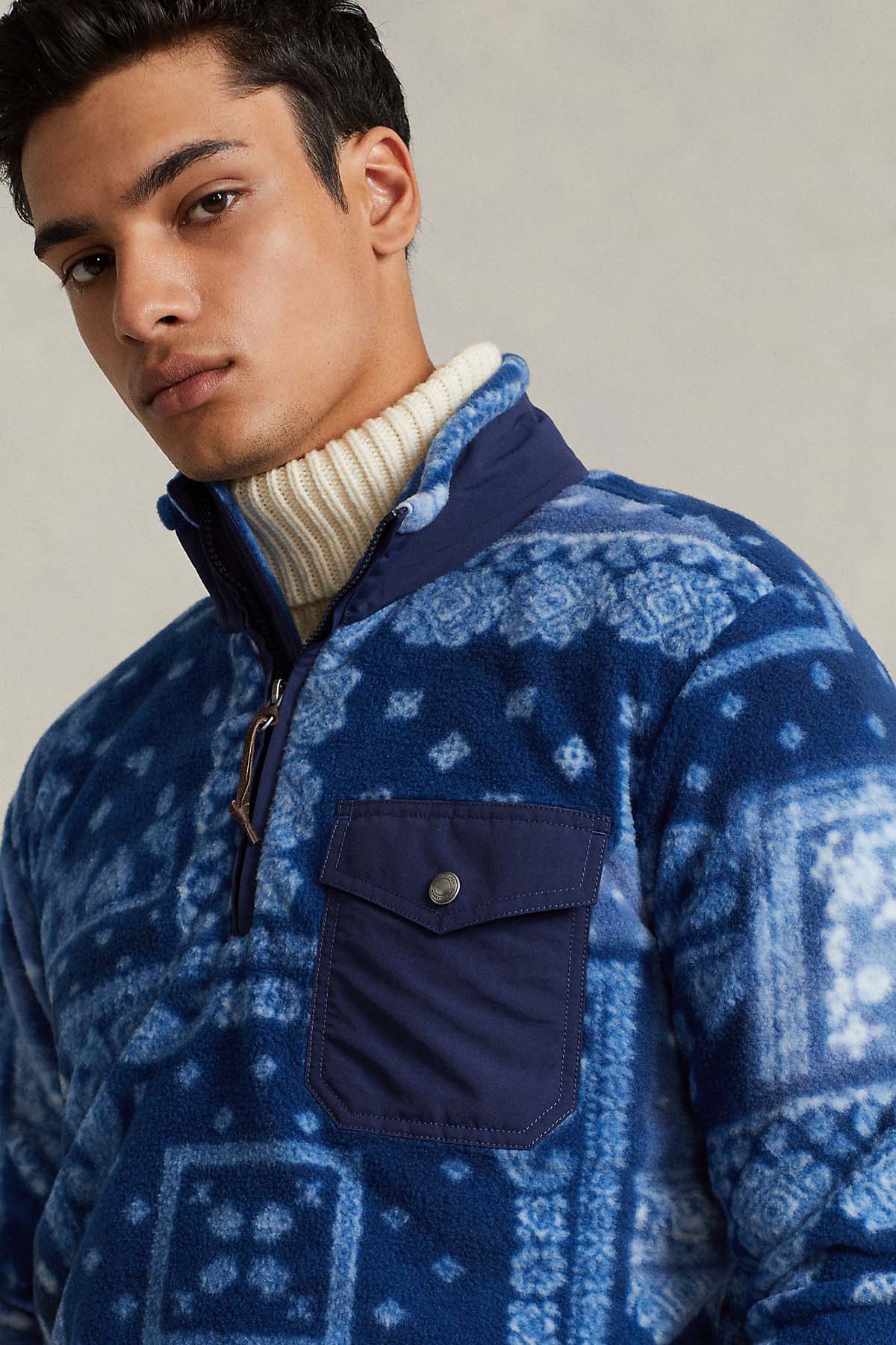 Polo Ralph Lauren Dik Yaka Yarım Fermuarlı Polar Sweatshirt-Libas Trendy Fashion Store