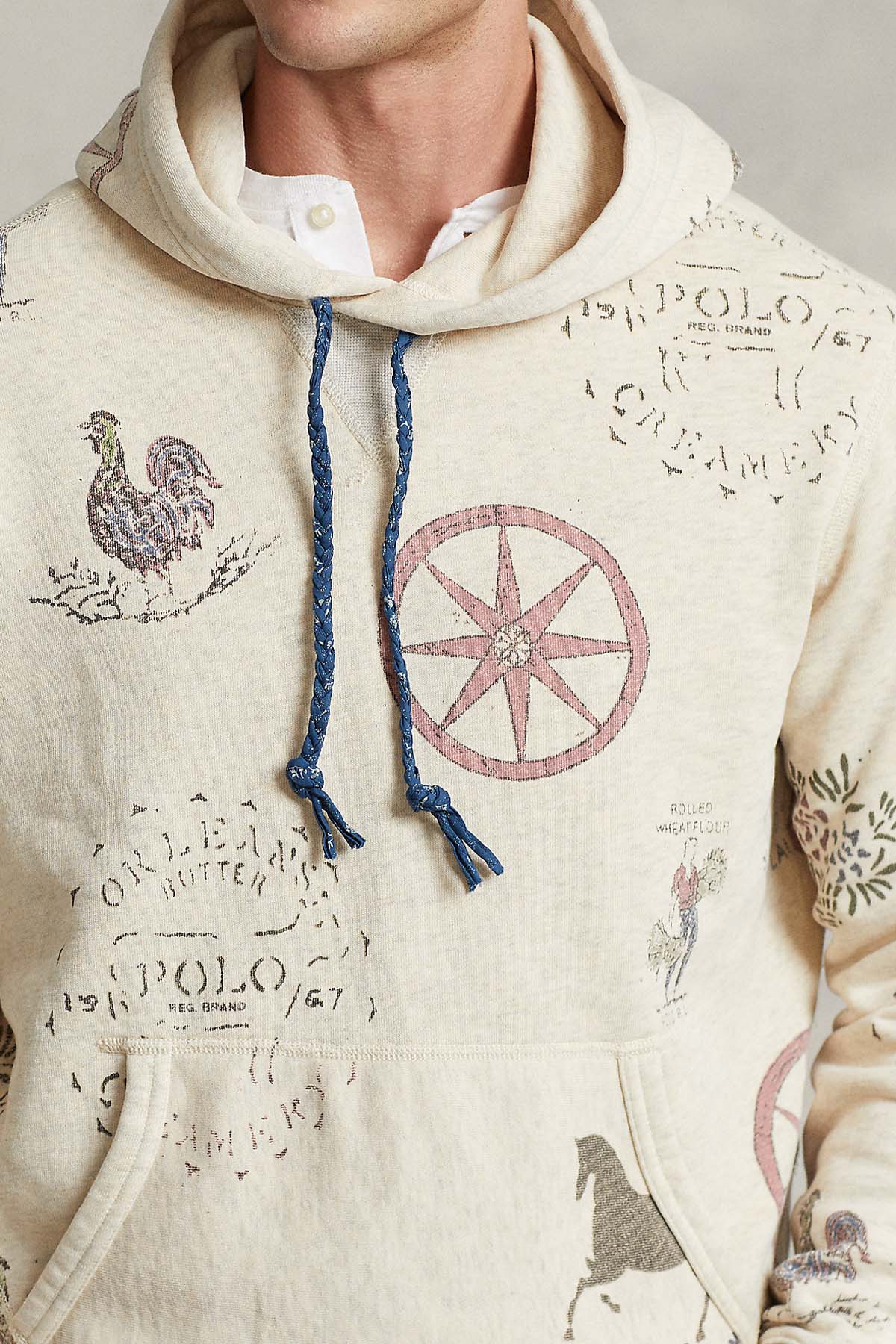 Polo Ralph Lauren Desenli Kapüşonlu Sweatshirt-Libas Trendy Fashion Store