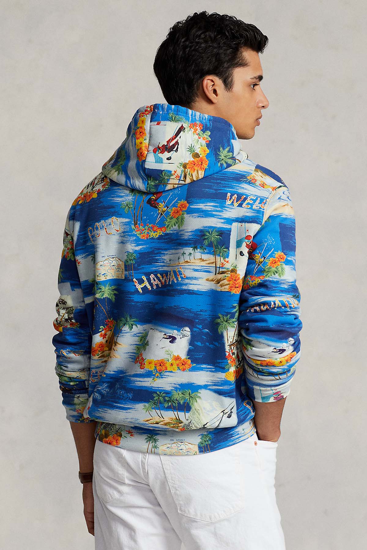 Polo Ralph Lauren İçi Polarlı Desenli Kapüşonlu Sweatshirt-Libas Trendy Fashion Store