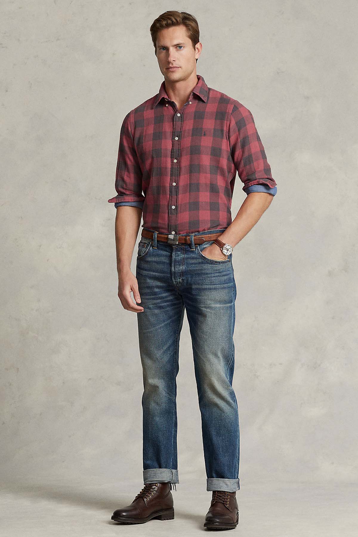 Polo Ralph Lauren Custom Fit Kareli Gömlek-Libas Trendy Fashion Store