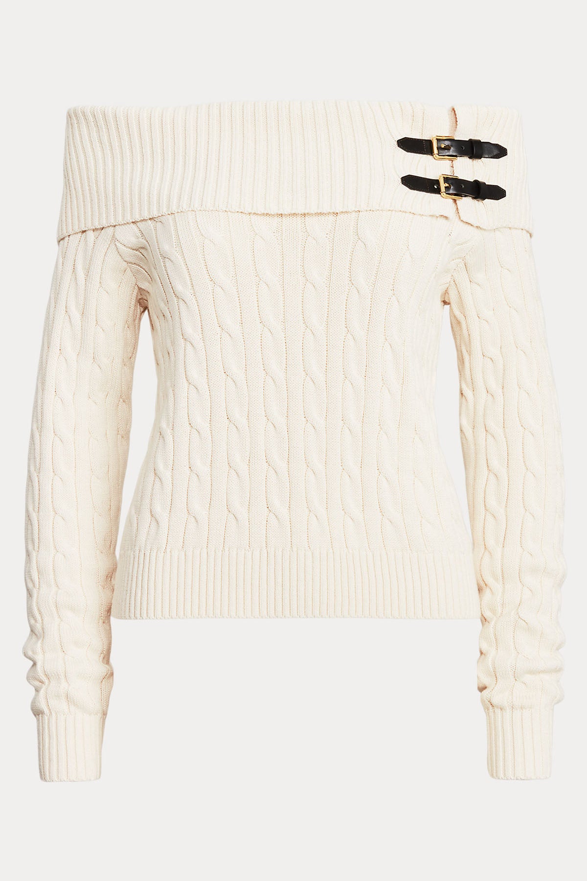 Polo Ralph Lauren Kayık Yaka Saç Örgü Triko-Libas Trendy Fashion Store