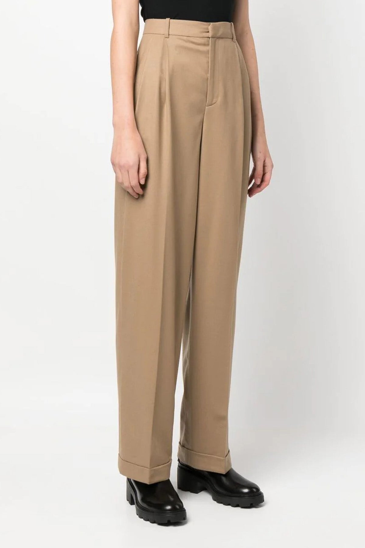 Polo Ralph Lauren Çift Pileli Streç Yün Pantolon-Libas Trendy Fashion Store