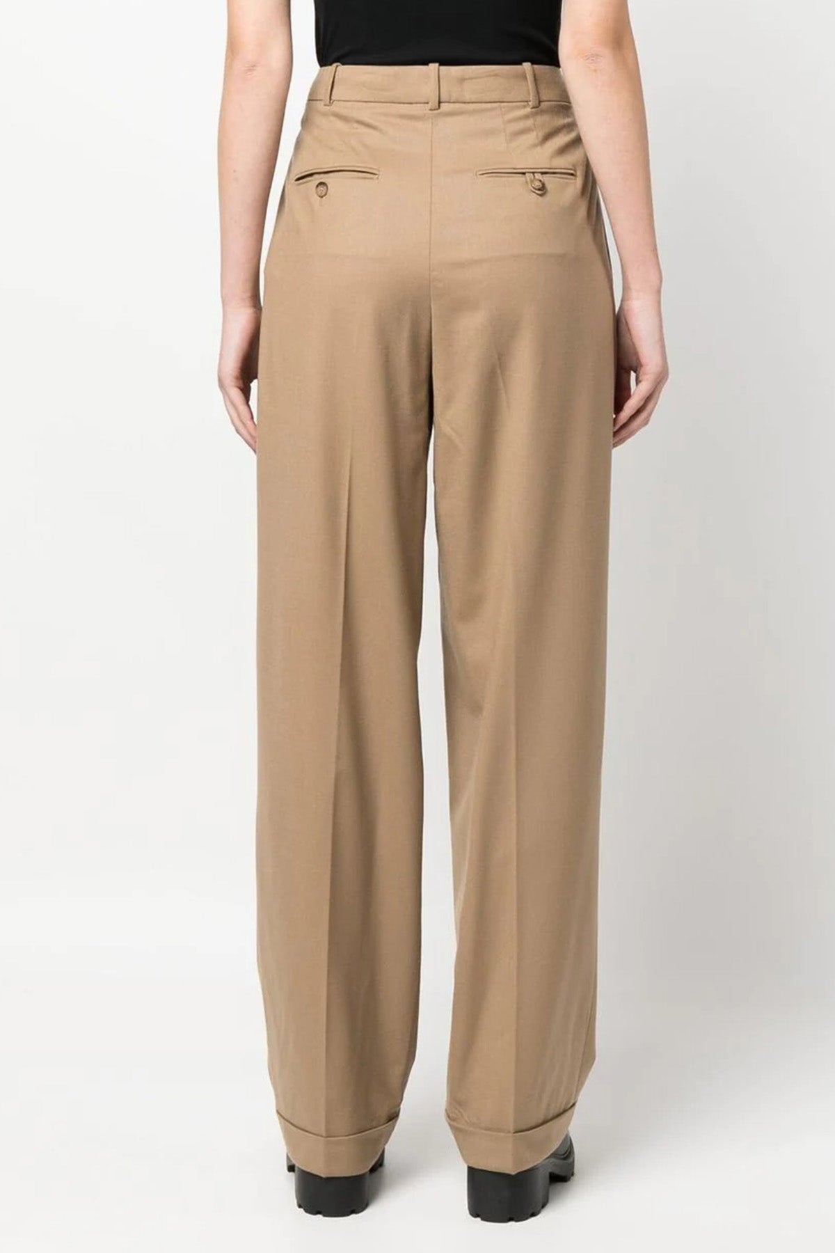 Polo Ralph Lauren Çift Pileli Streç Yün Pantolon-Libas Trendy Fashion Store