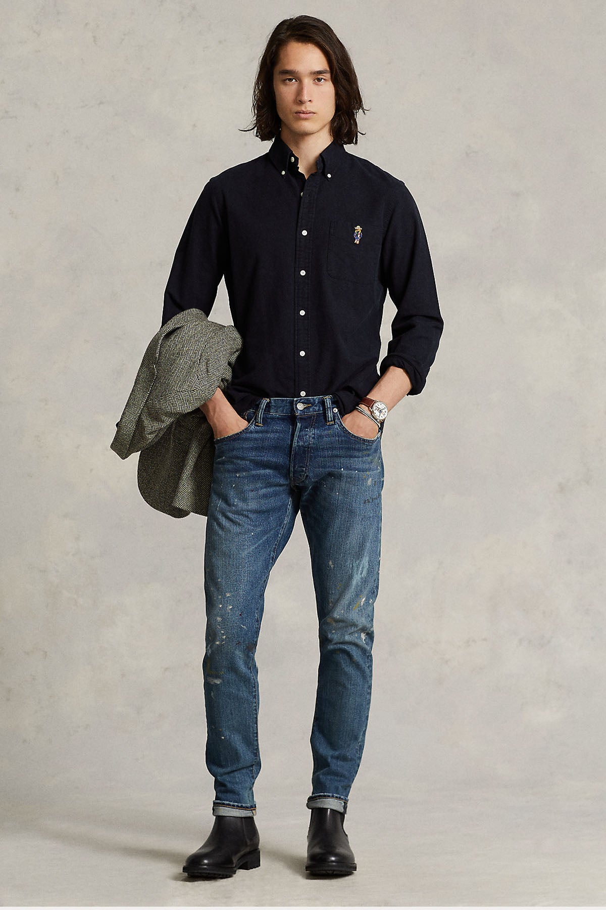 Polo Ralph Lauren Slim Fit Polo Bear Oxford Gömlek-Libas Trendy Fashion Store