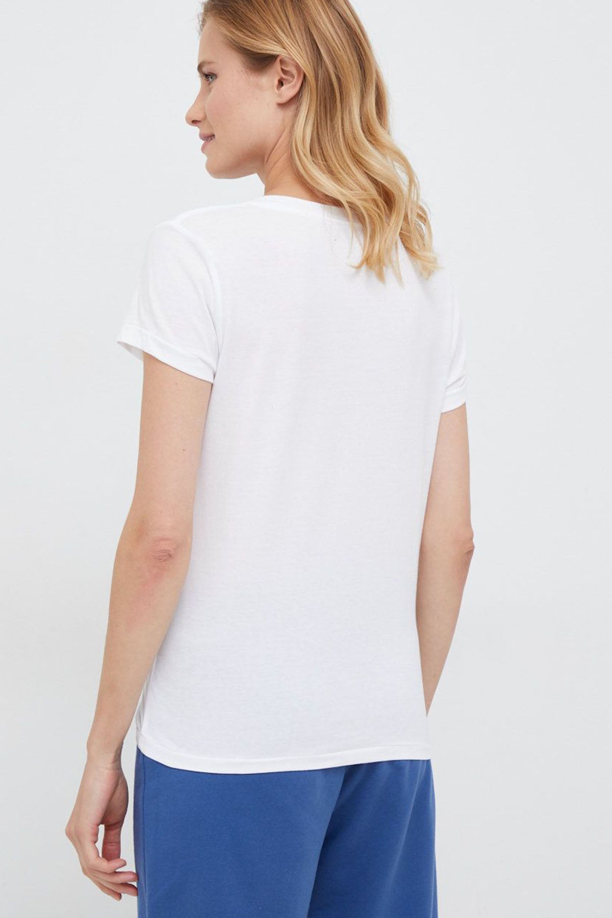 Polo Ralph Lauren Custom Fit V Yaka T-shirt-Libas Trendy Fashion Store