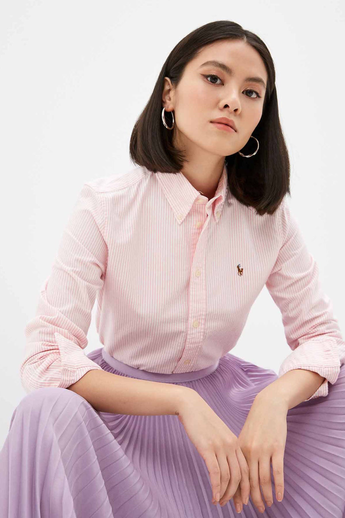 Polo Ralph Lauren Slim Fit Çizgili Oxford Gömlek-Libas Trendy Fashion Store