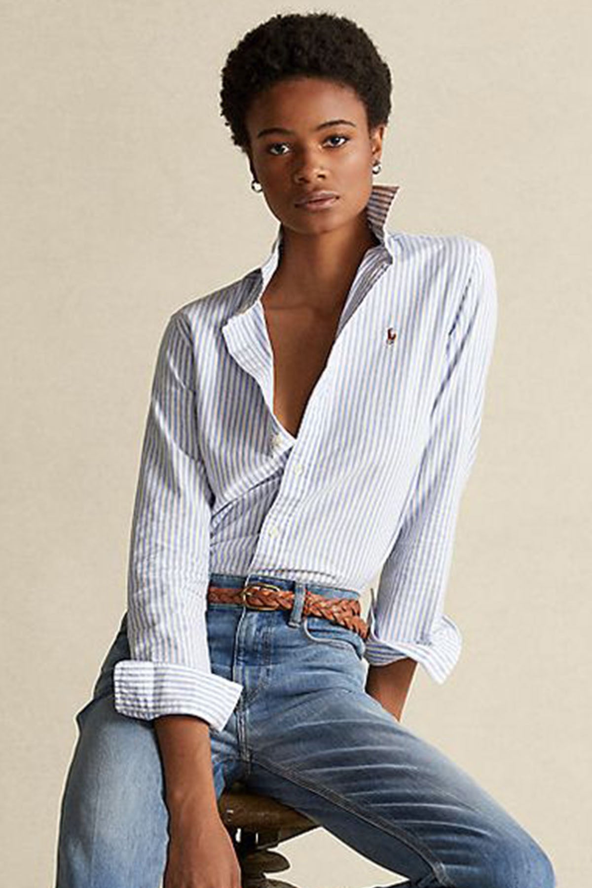 Polo Ralph Lauren Slim Fit Çizgili Oxford Gömlek-Libas Trendy Fashion Store