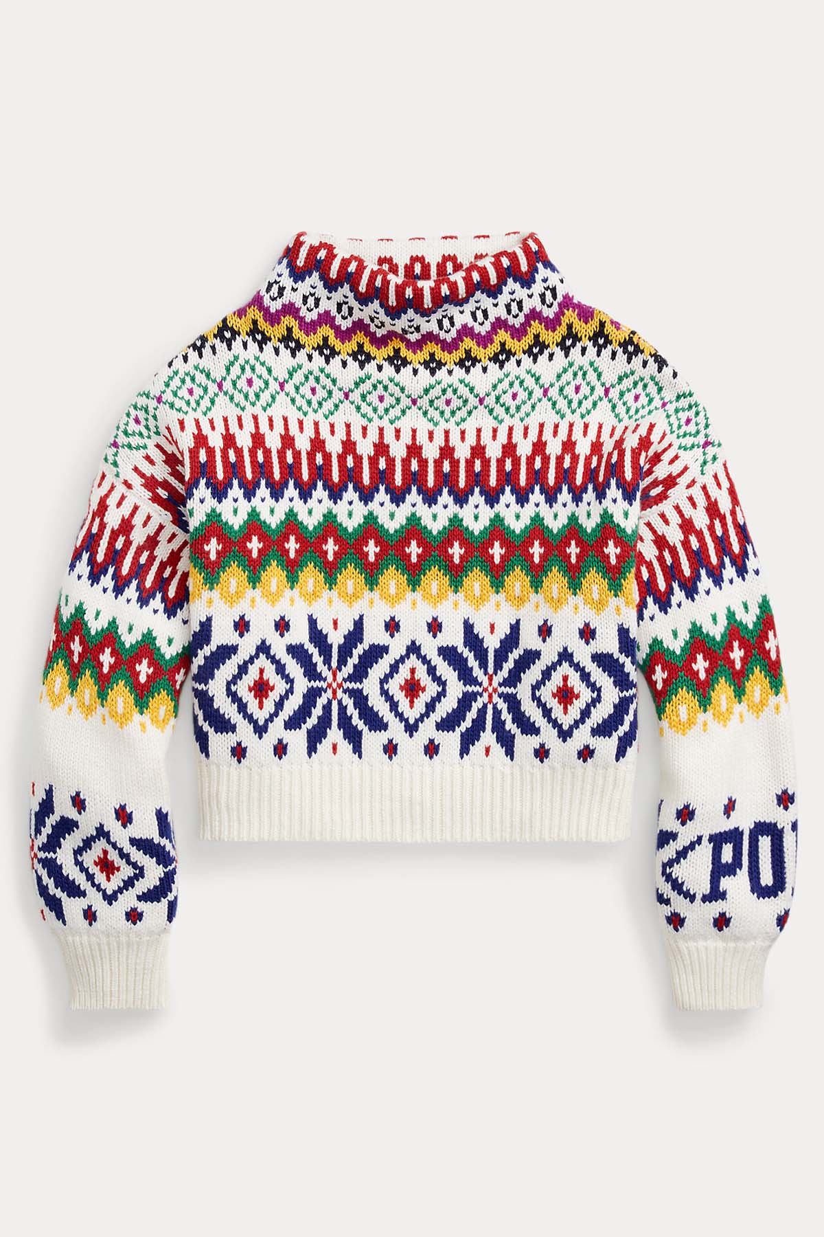 Polo Ralph Lauren Fair Isle Yün Örgü Triko-Libas Trendy Fashion Store