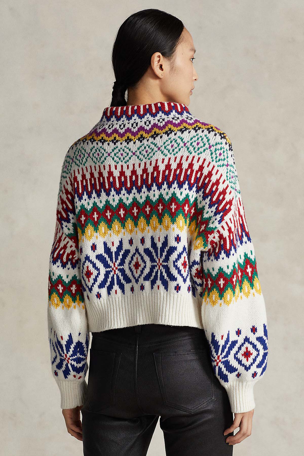 Polo Ralph Lauren Fair Isle Yün Örgü Triko-Libas Trendy Fashion Store