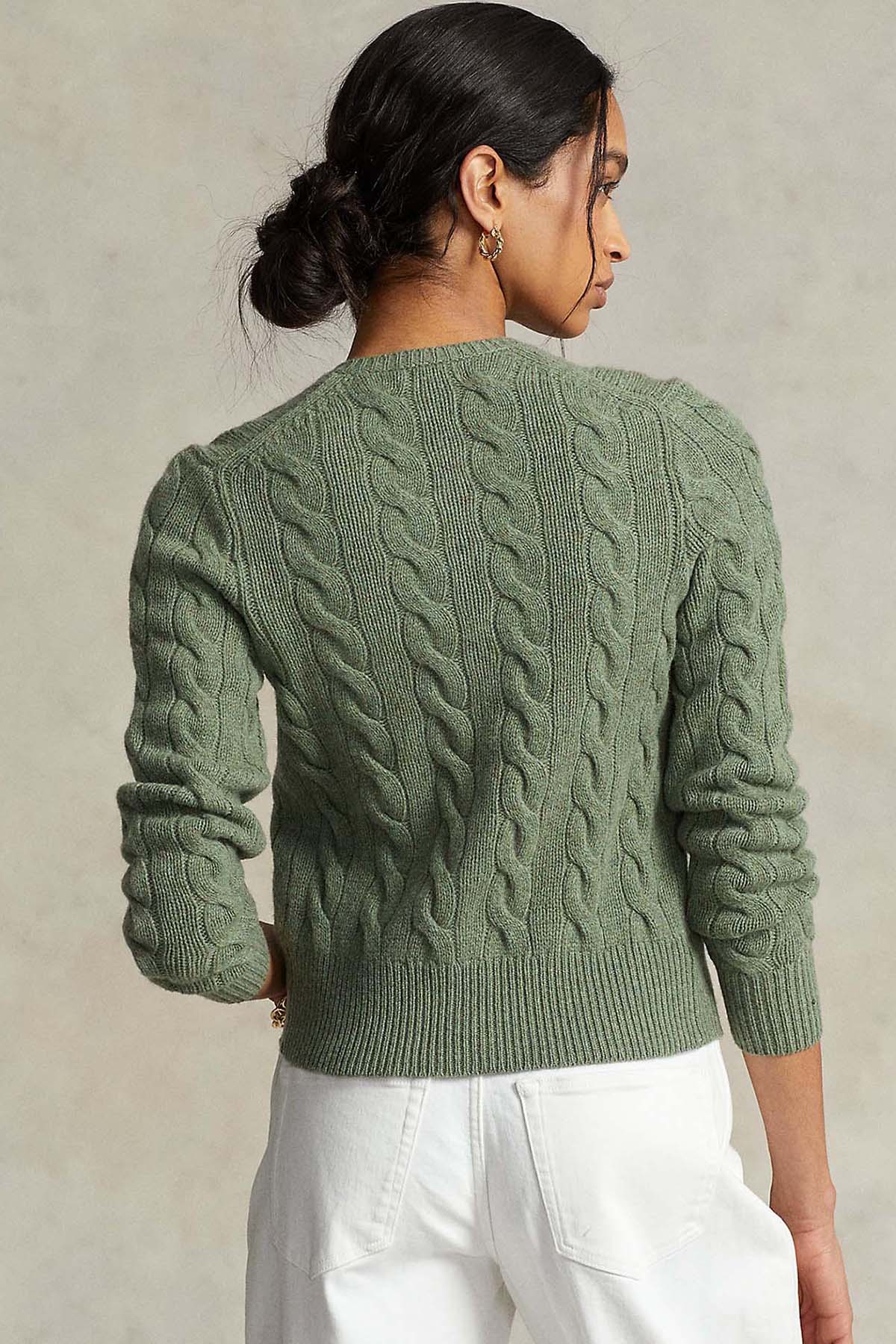 Polo Ralph Lauren Saç Örgü Kaşmirli Yün Triko Ceket-Libas Trendy Fashion Store