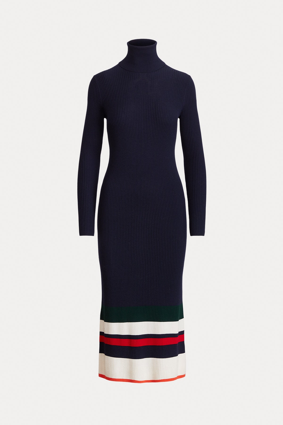 Polo Ralph Lauren Balıkçı Yaka Midi Yün Triko Elbise-Libas Trendy Fashion Store