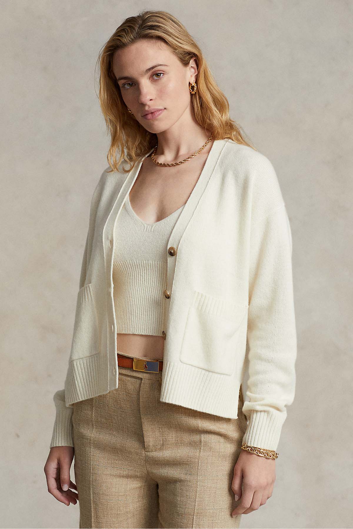 Polo Ralph Lauren Kaşmirli Yün Triko Ceket-Libas Trendy Fashion Store