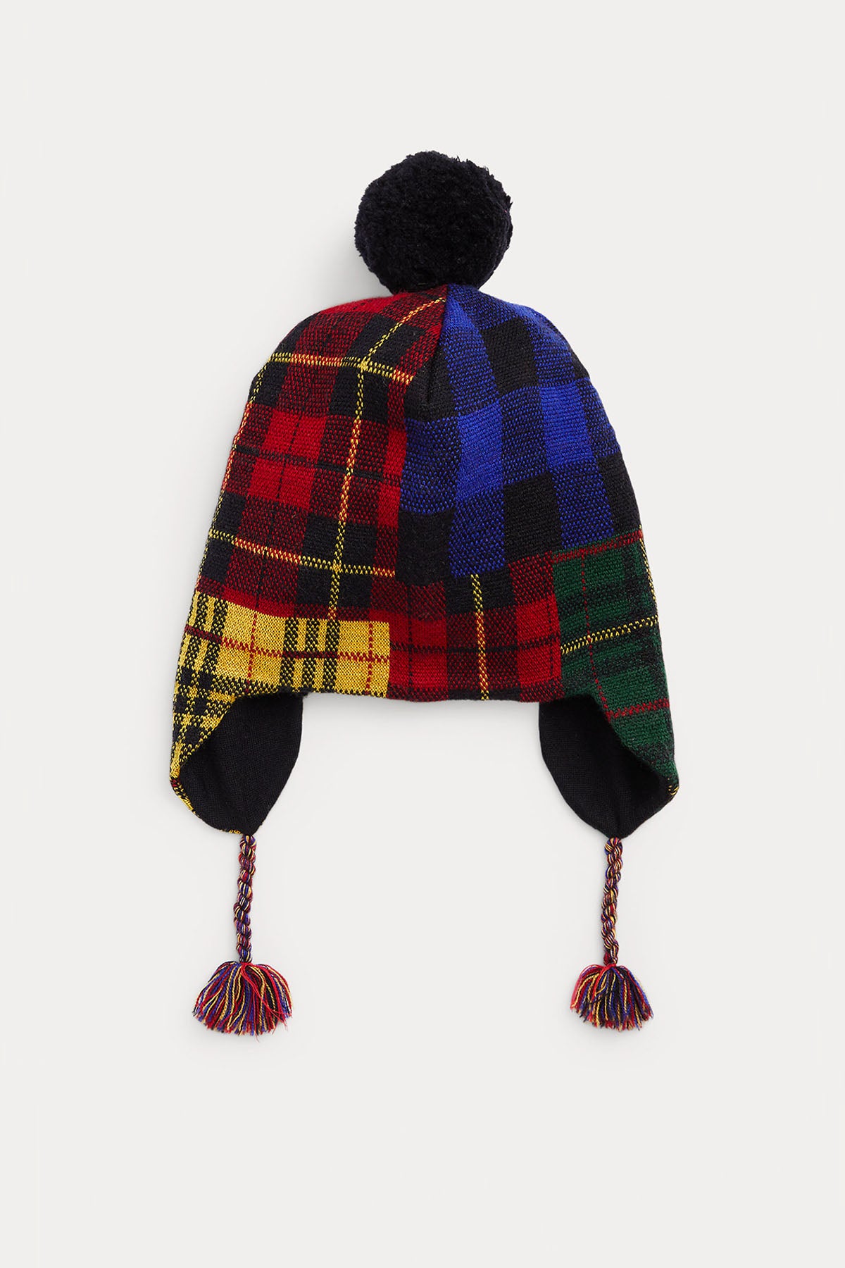 Polo Ralph Lauren Kids 7-16 Yaş Unisex Çocuk Ekose Desenli Yün Bere-Libas Trendy Fashion Store