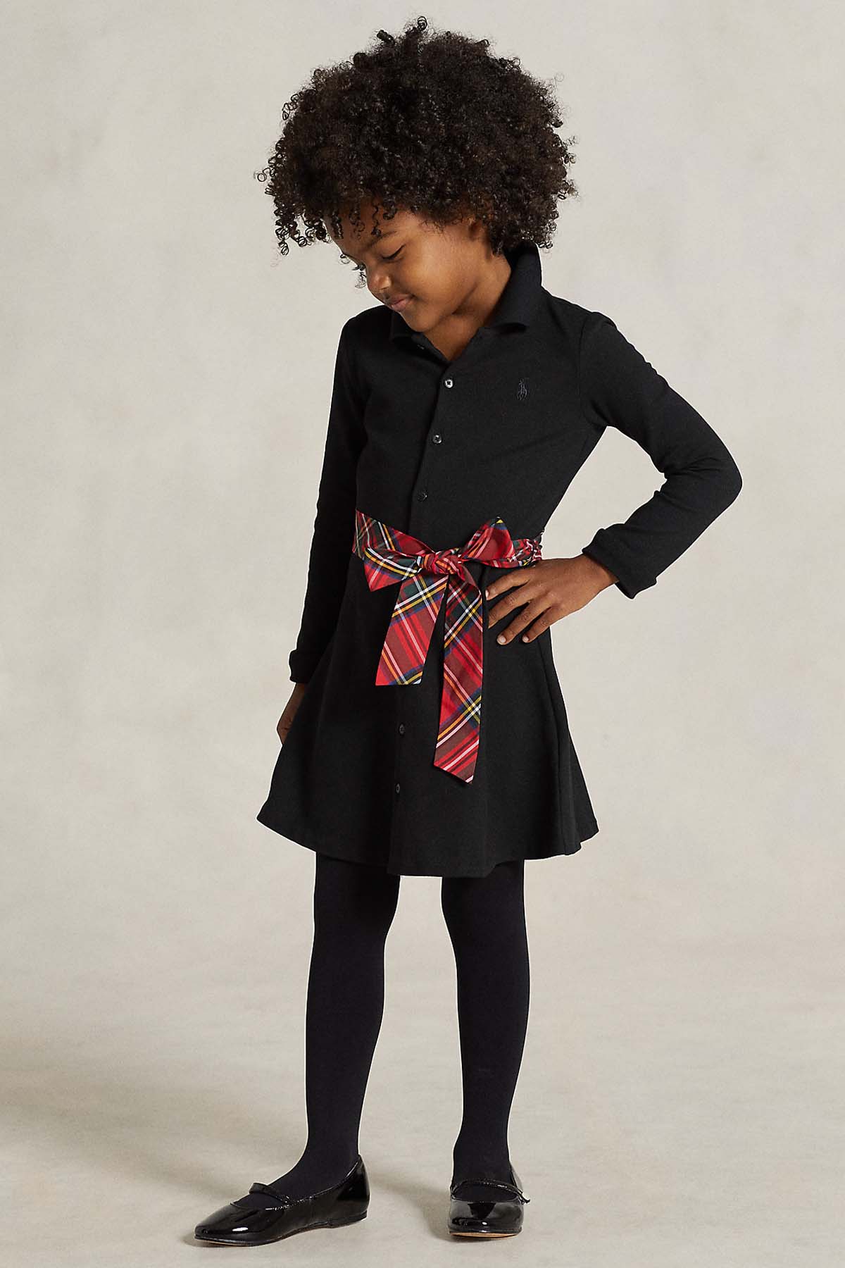 Polo Ralph Lauren Kids 5 Yaş Kız Çocuk Kuşaklı Gömlek Elbise-Libas Trendy Fashion Store