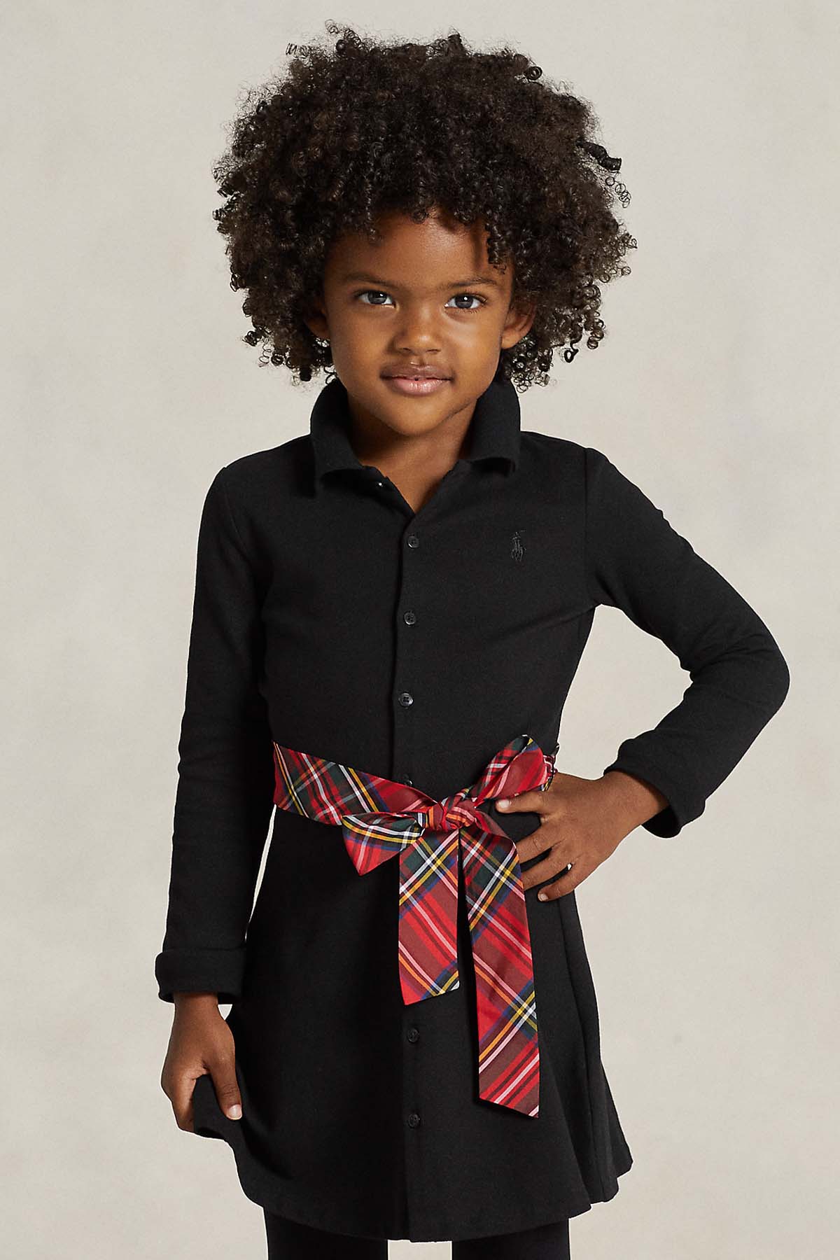 Polo Ralph Lauren Kids 5 Yaş Kız Çocuk Kuşaklı Gömlek Elbise-Libas Trendy Fashion Store