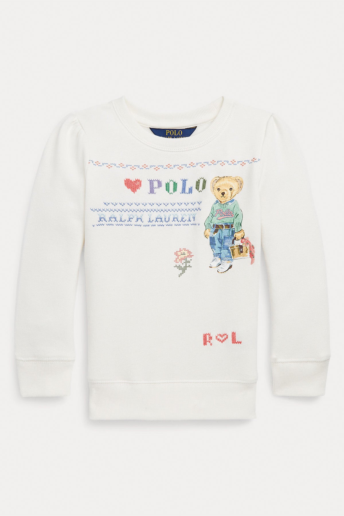 Polo Ralph Lauren Kids 5-6 Yaş Kız Çocuk Polo Bear Sweatshirt-Libas Trendy Fashion Store