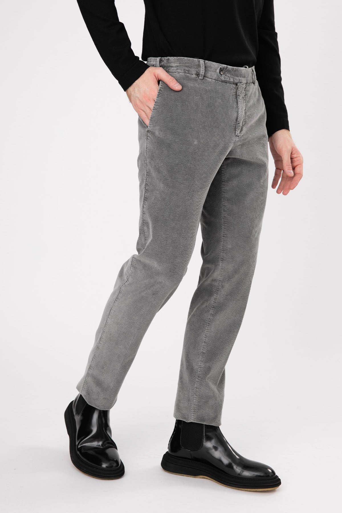 Pantaloni Torino Slim Fit Fitilli Kadife Pantolon-Libas Trendy Fashion Store