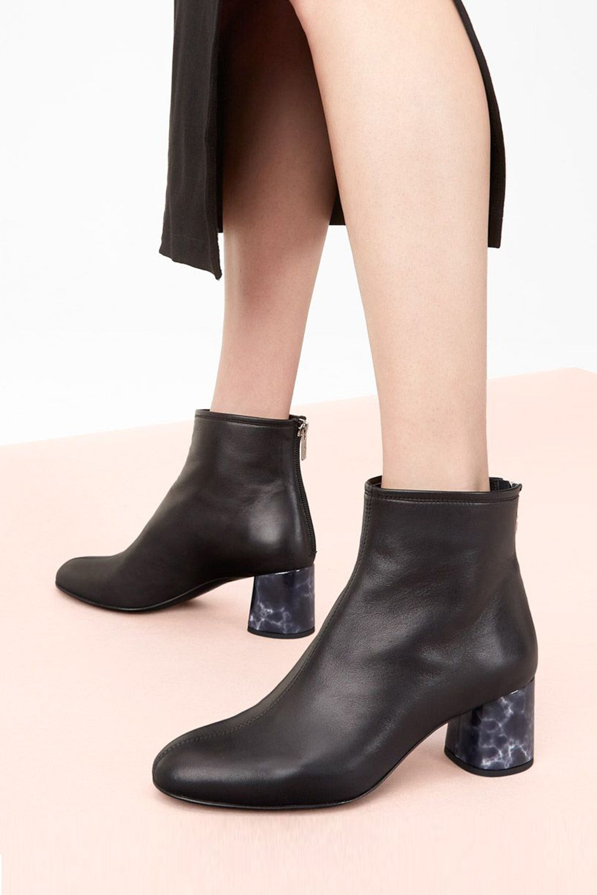 Agl Olga Precious Topuklu Deri Bootie-Libas Trendy Fashion Store