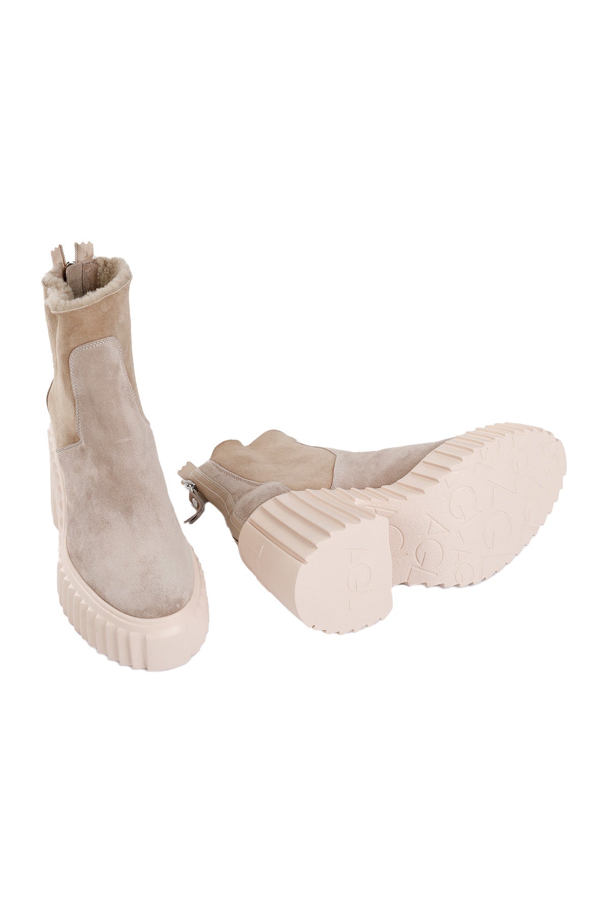 Agl Tiggy Warm İçi Kürklü Süet Bot-Libas Trendy Fashion Store