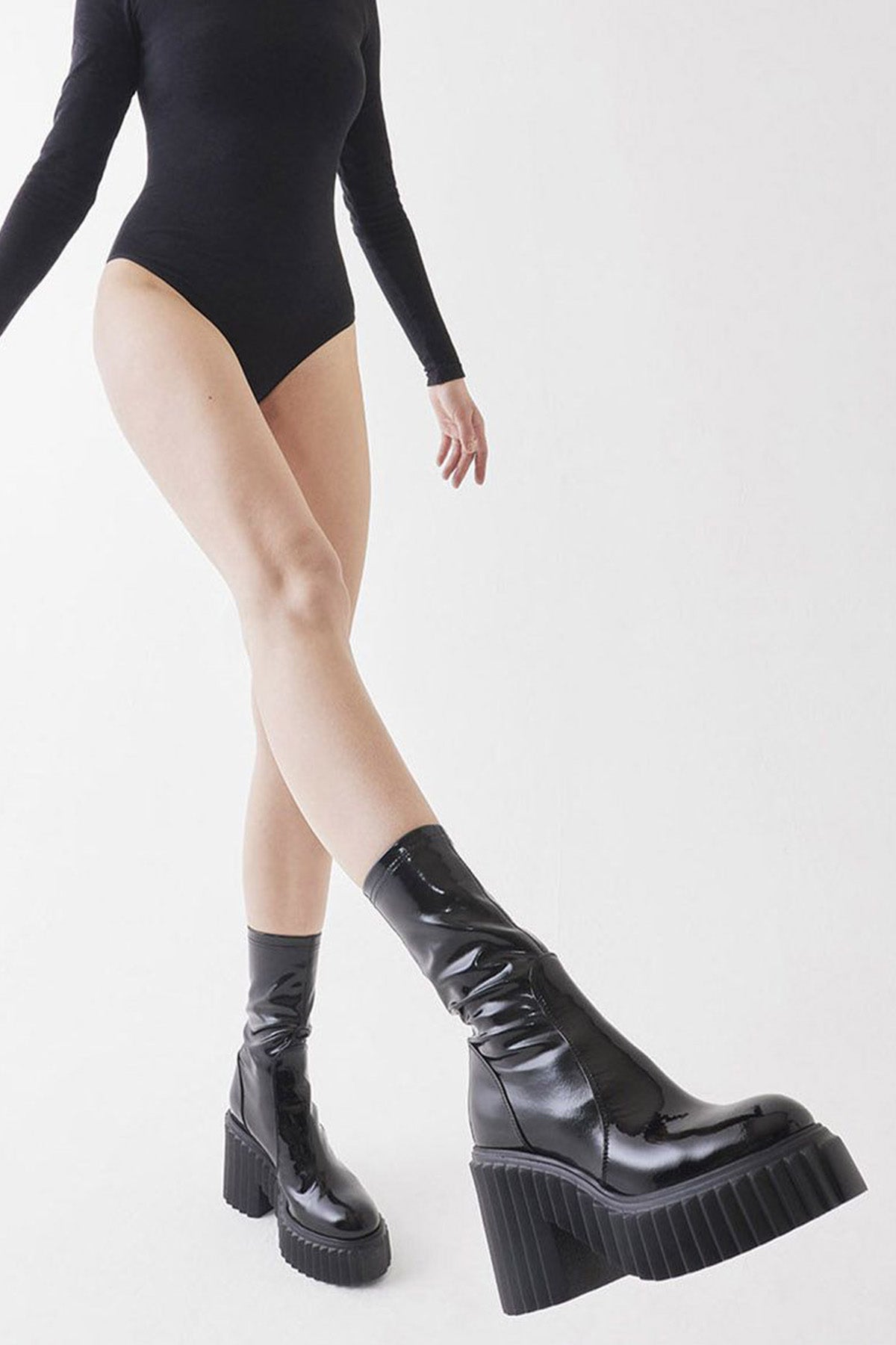 Agl Tiggy Stretch Rugan Deri Bot-Libas Trendy Fashion Store