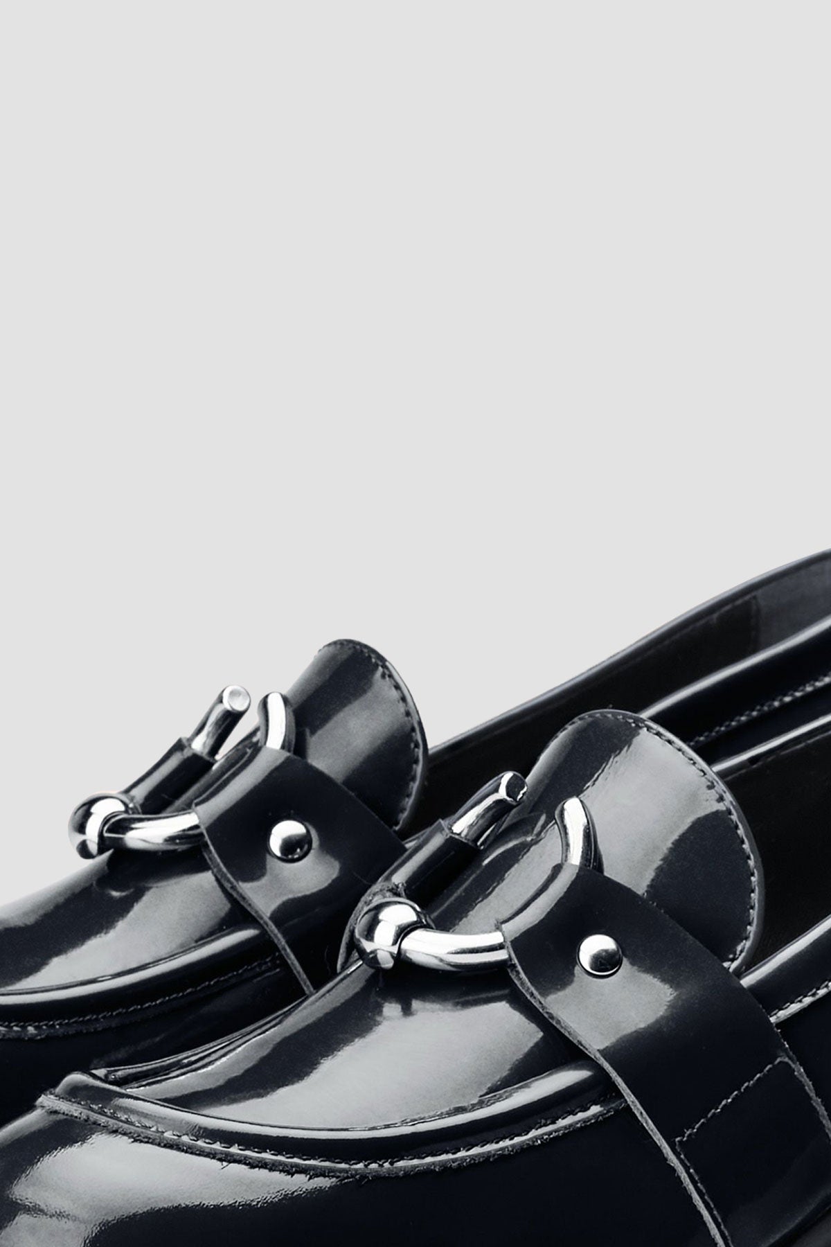 Agl Monique Metal Tokalı Rugan Deri Loafer Ayakkabı-Libas Trendy Fashion Store