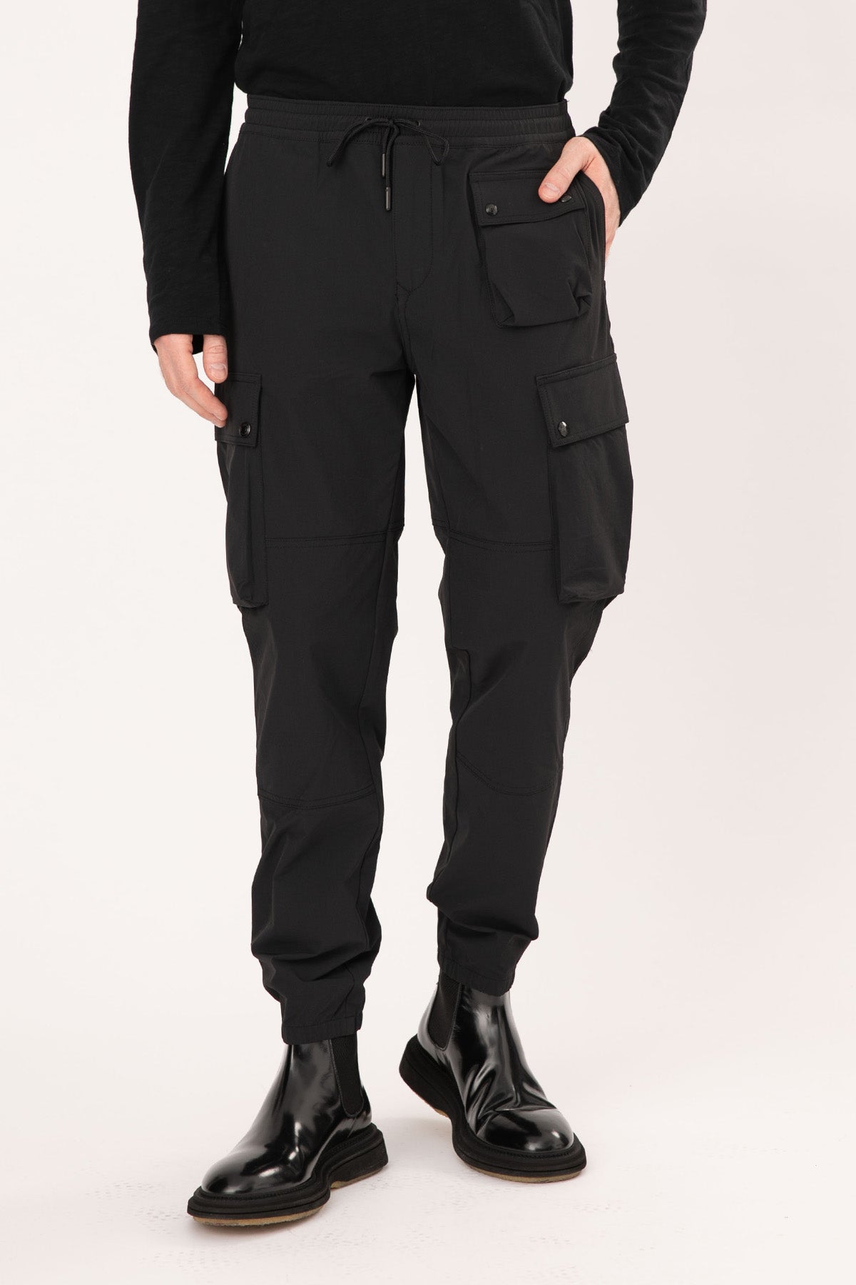 Belstaff Techmaster Beli Lastikli Streç Kargo Pantolon-Libas Trendy Fashion Store