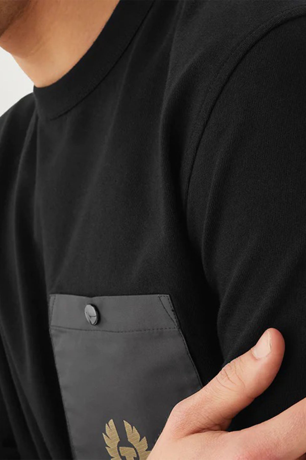 Belstaff Cep Detaylı Logolu İnce Sweatshirt-Libas Trendy Fashion Store